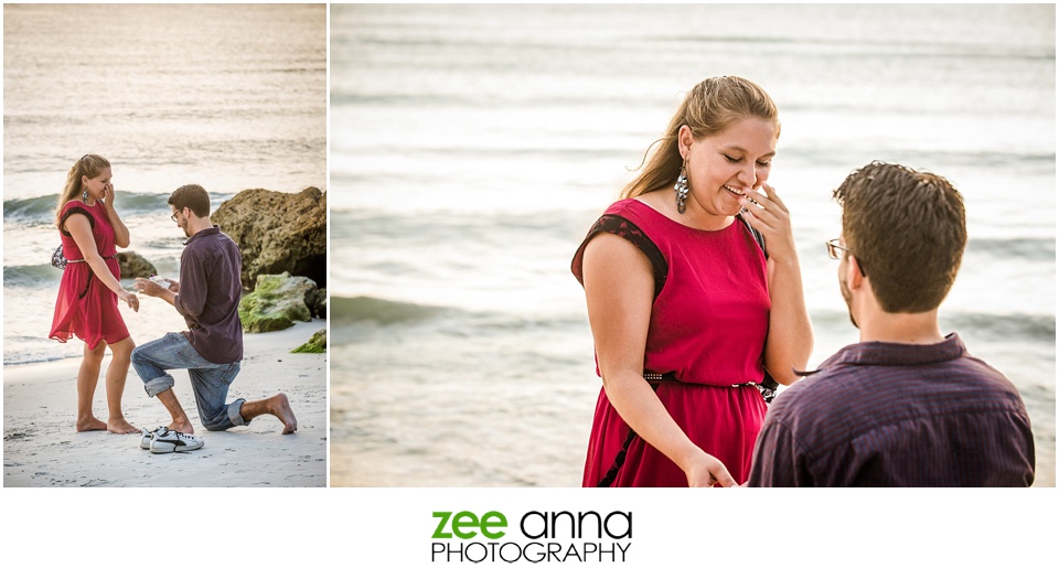 Naples wedding proposal at the Naples Beach & Golf Club Hotel by Zee Anna Photography