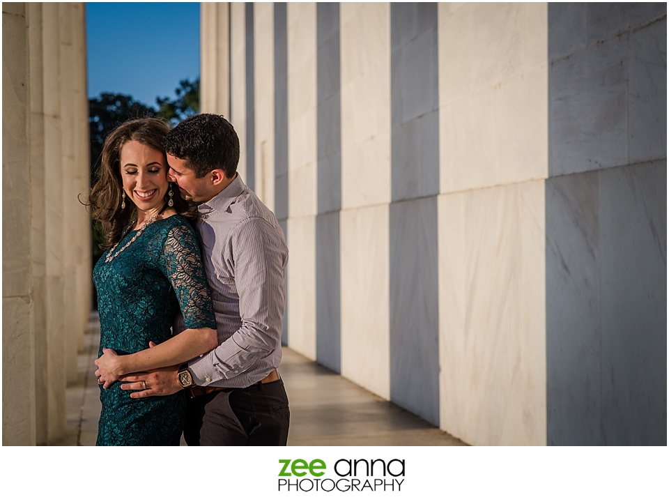 Lincoln Memorial Couple's Session by Zee Anna Photography