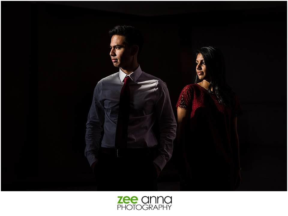National Gallery of Art engagement portrait by Zee Anna Photography