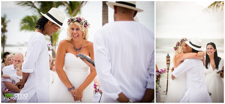 Fort Myers Beach Wedding at a Private Residence with Janemo and Janeen