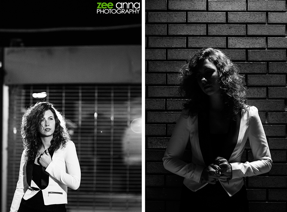 model at night in downtown fort myers florida