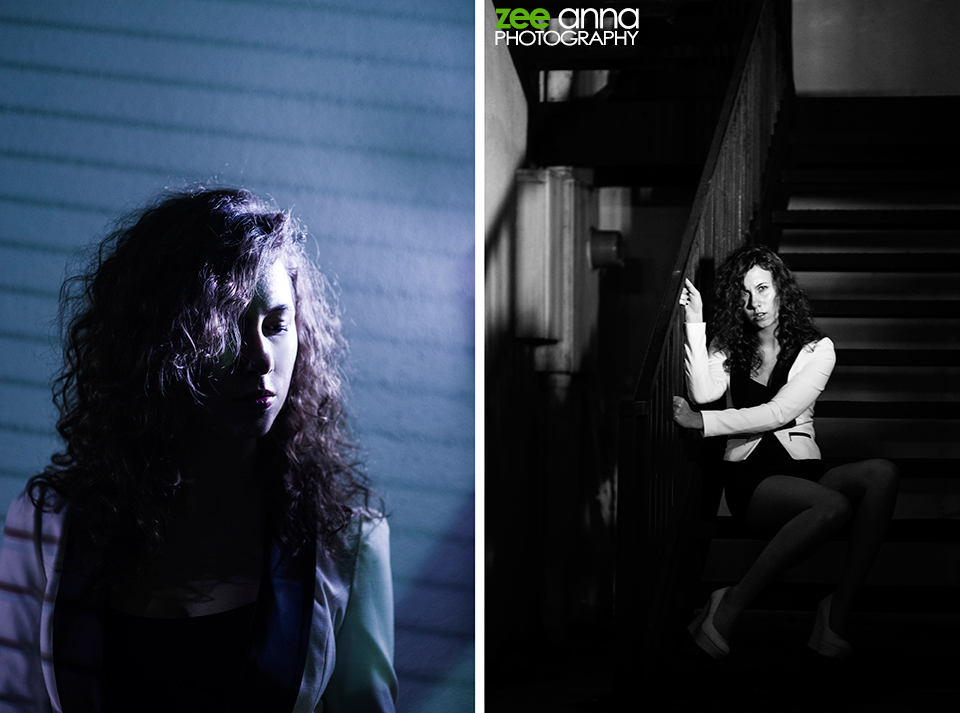 model at night in downtown fort myers florida