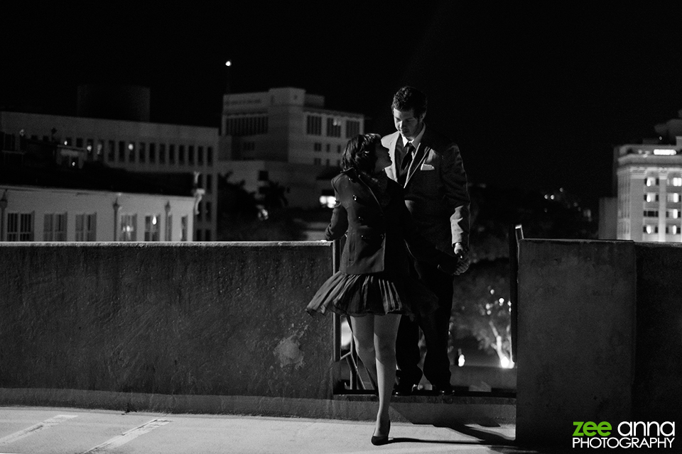 Film-Noir-Downtown-Fort-Myers-Couple-Photo-Shoot