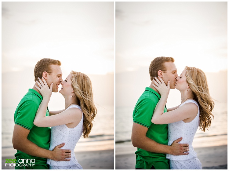 Naples Beach and garden engagement session by zee anna photography