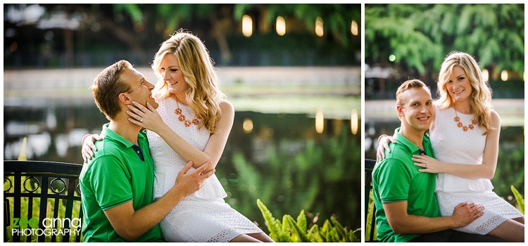 Naples Beach and garden engagement session by zee anna photography