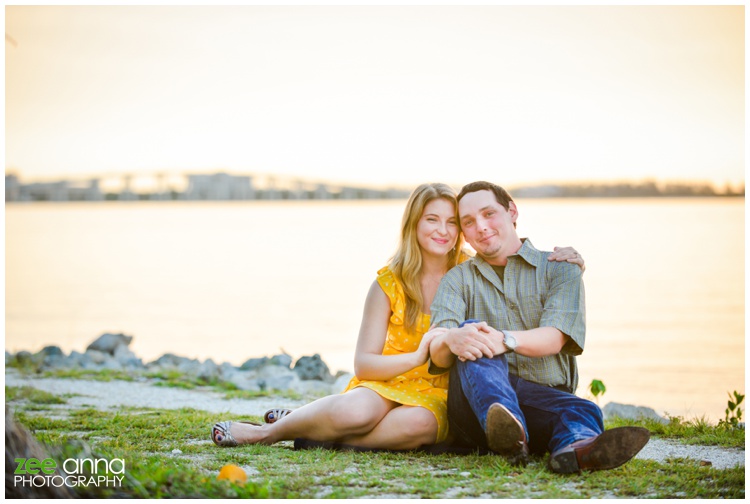 florida sunrise engagement session by zee anna photography
