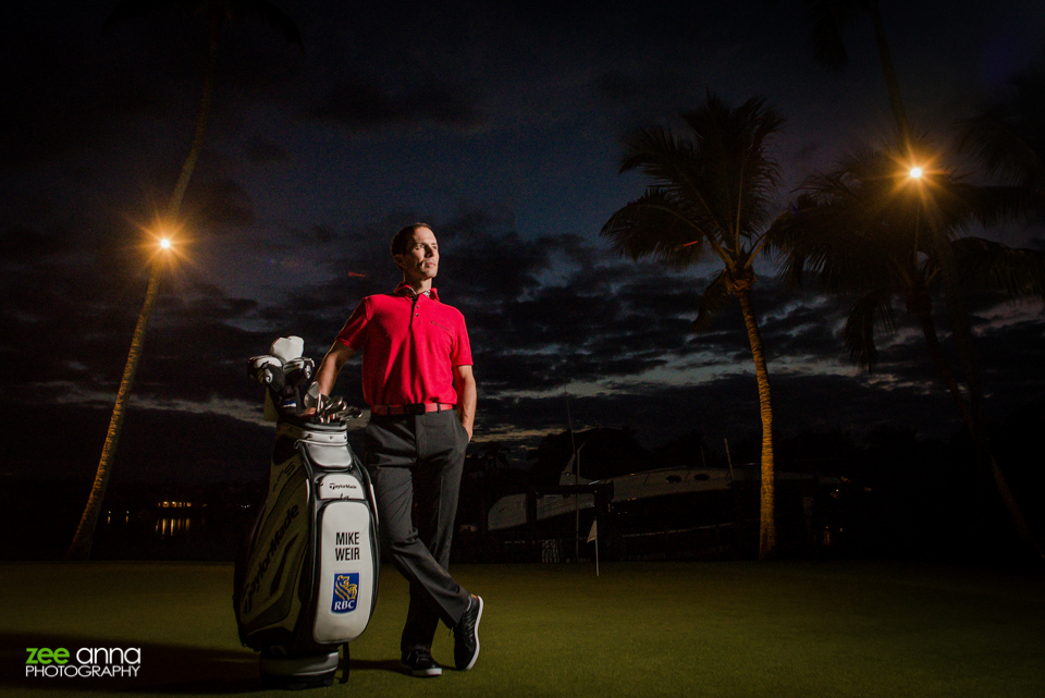 Mike Weir, PGA Masters Champion, commercial portrait session with Elevee and Zee Anna Photography