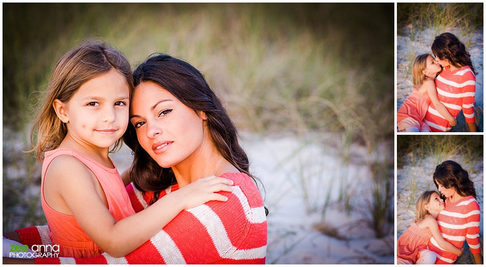 naples beach family session with mommy and me Erika and Avienne by Zee Anna Photography