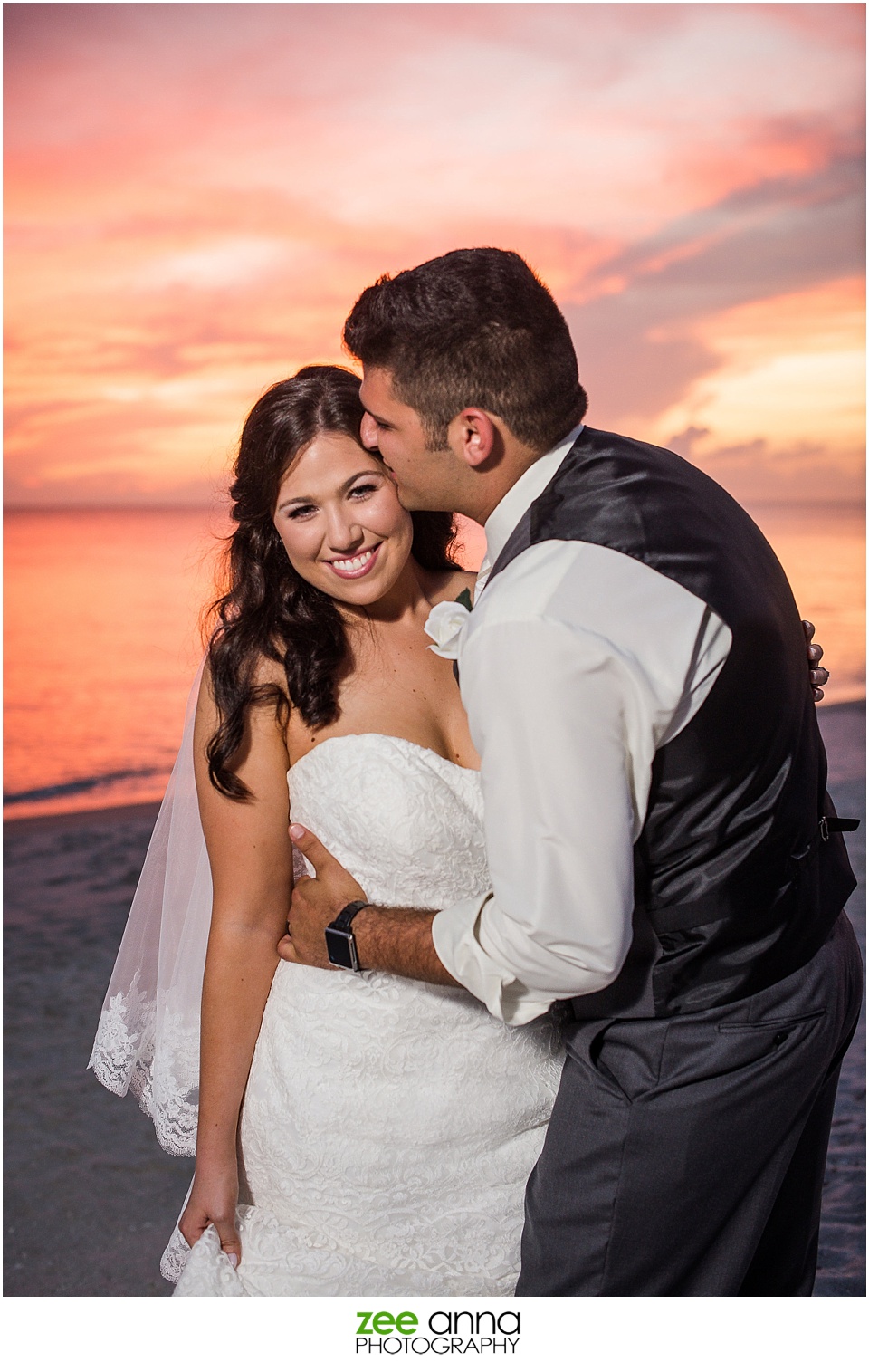 Naples Beach Wedding Photography by Zee Anna Photography on the beaches of Naples Florida
