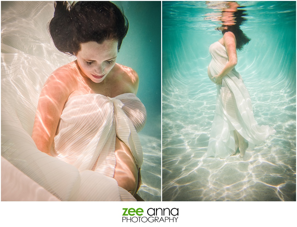 Naples underwater maternity session with Zee Anna Photography