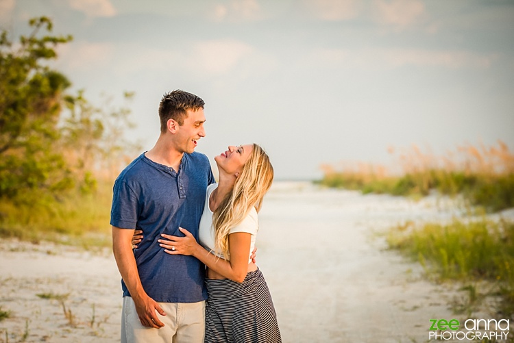 Fort Myers Beach Engagement session by Zee Anna Photography