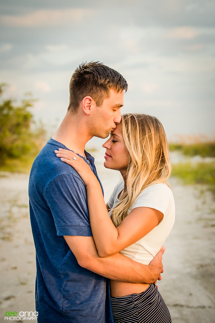 Fort Myers Beach Engagement session by Zee Anna Photography