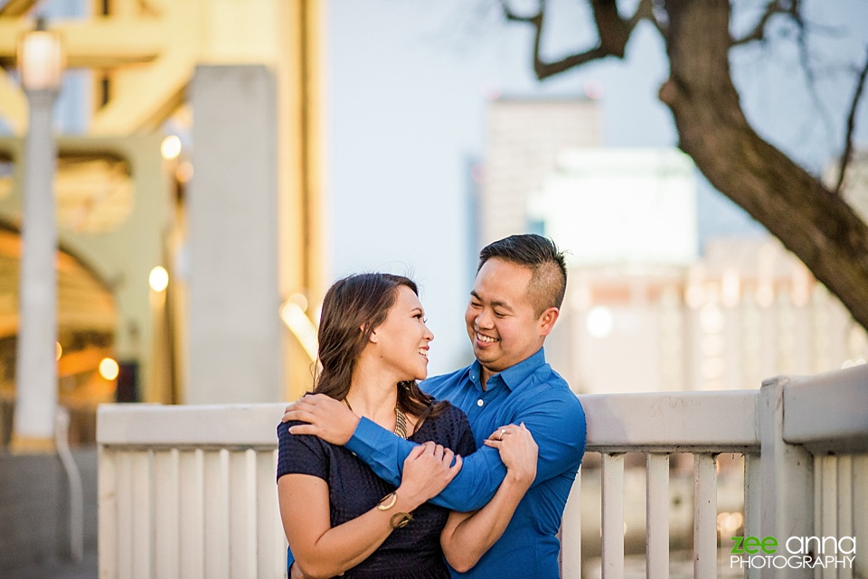 Sacramento Engagement Photography at Riverwalk by Zee Anna Photography