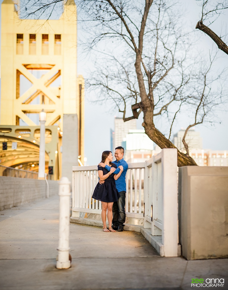 Sacramento Engagement Photography at Riverwalk by Zee Anna Photography