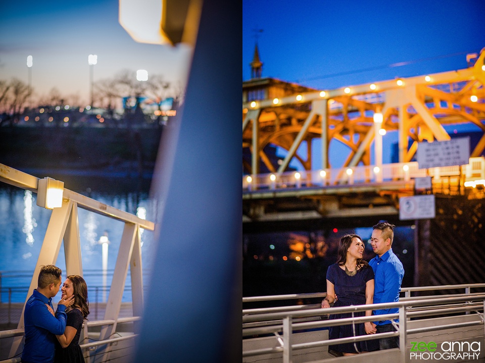 Sacramento Engagement Photography at Riverwalk by Zee Anna Photography