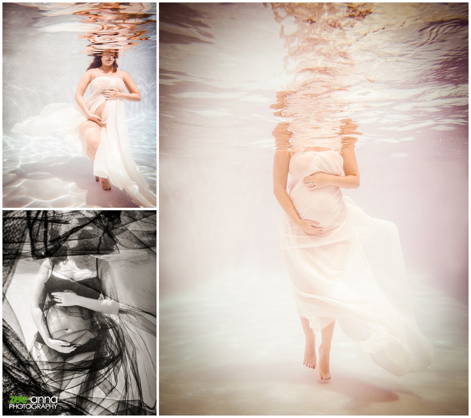 Fort Myers Underwater maternity session by Zee Anna Photography