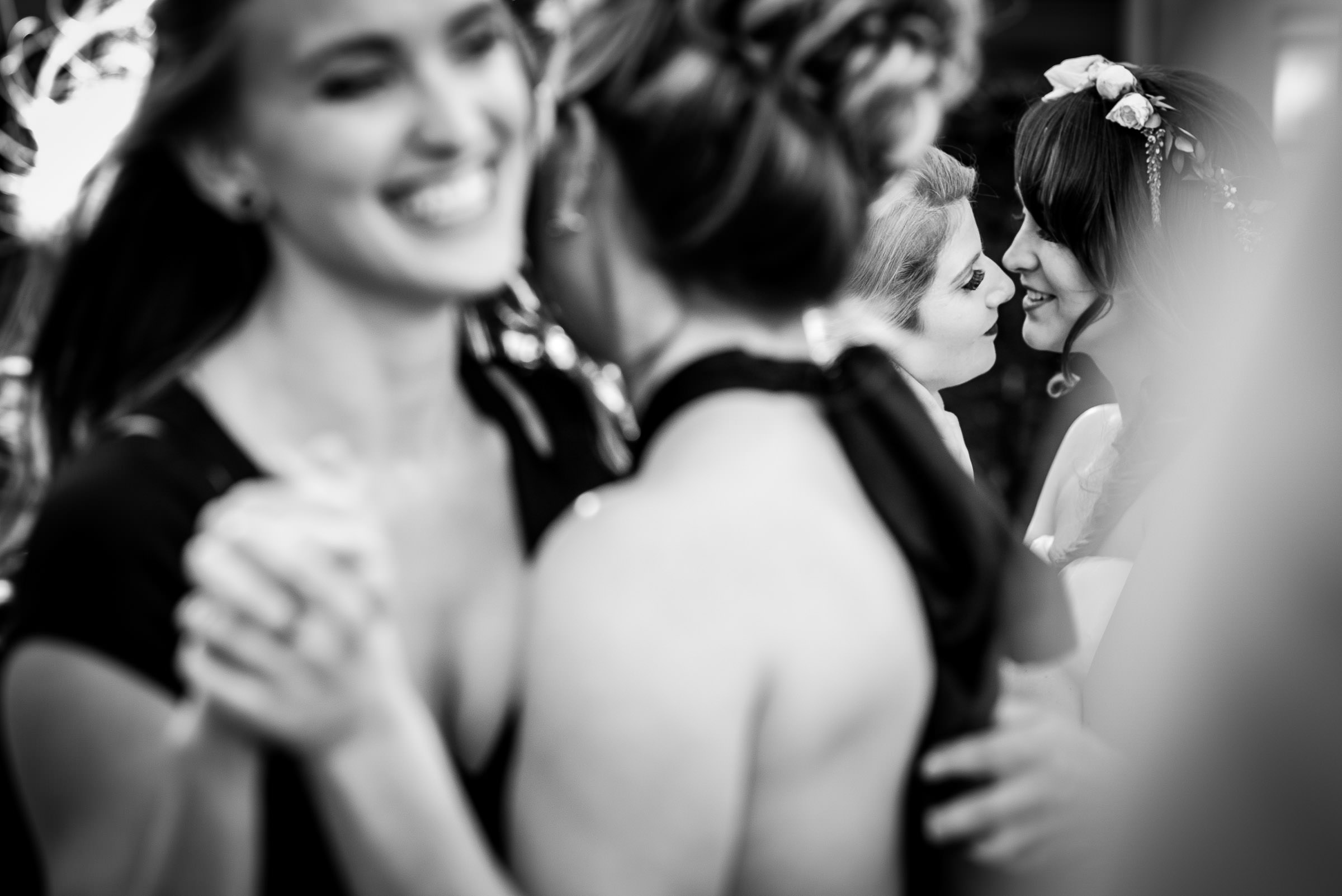 Black and white wedding dance floor photo by Florida photographer Zee Anna